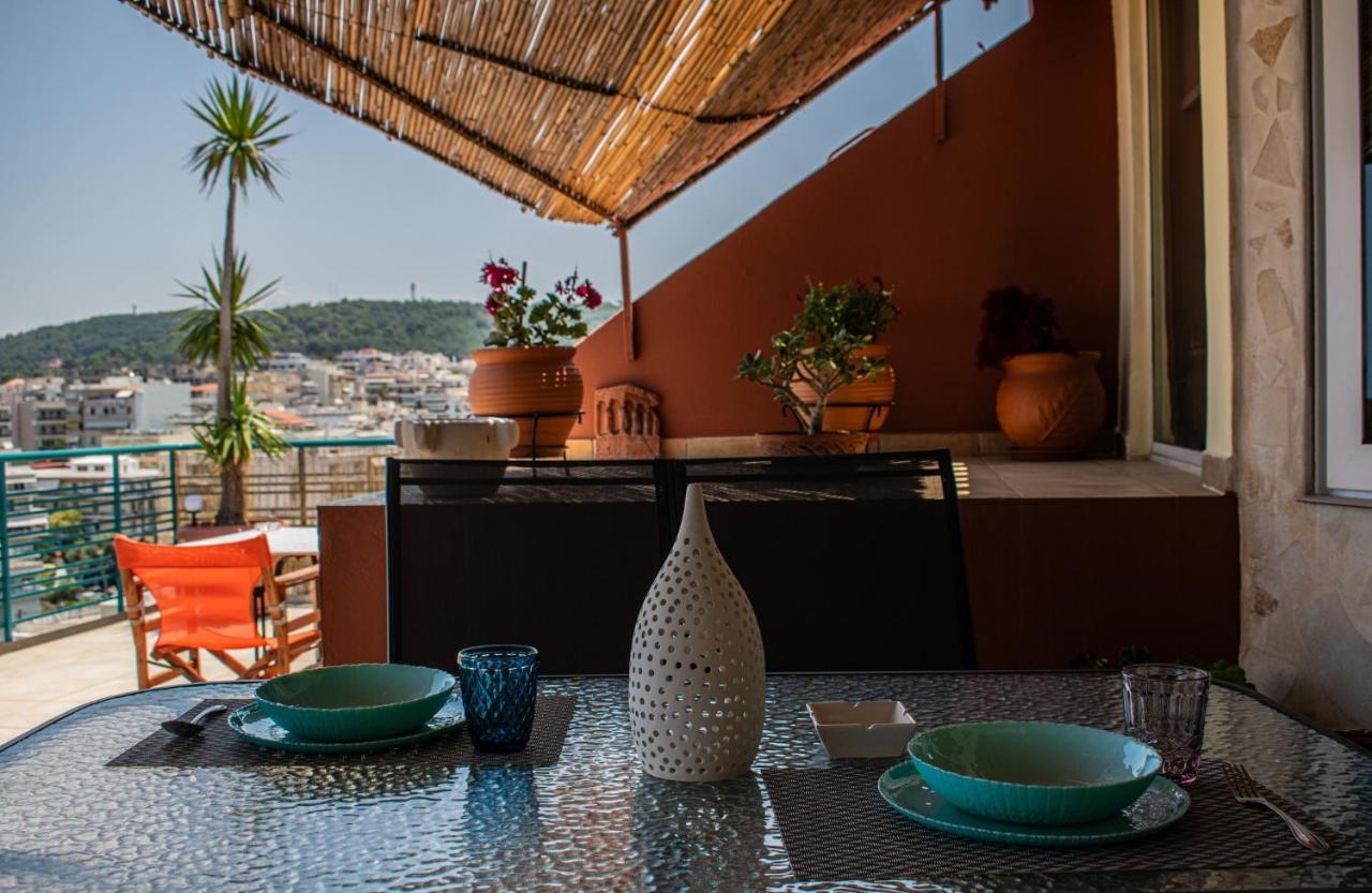 Rooftop With Sea View In Central Rethymno المظهر الخارجي الصورة